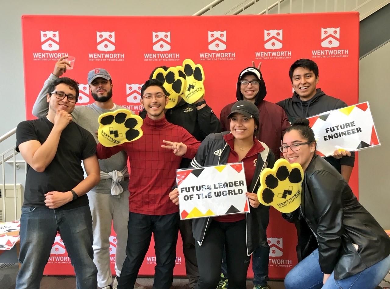 Members of SHPE during Family Weekend