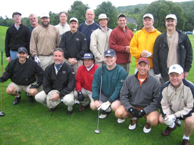 group of several men outside