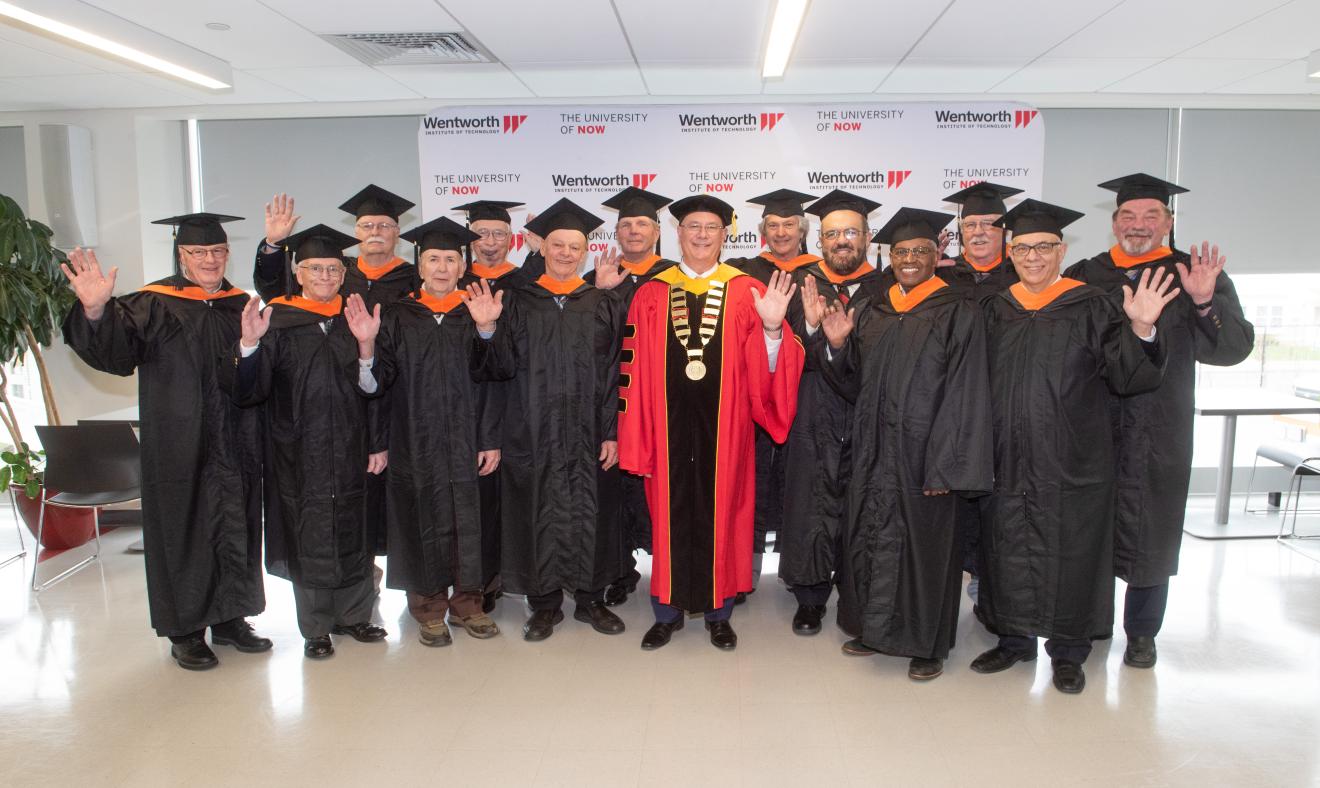 group of men in graduation robes