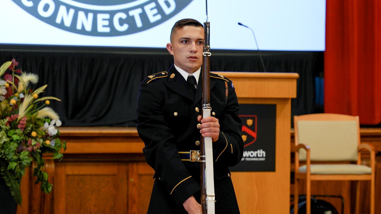 man in military uniform