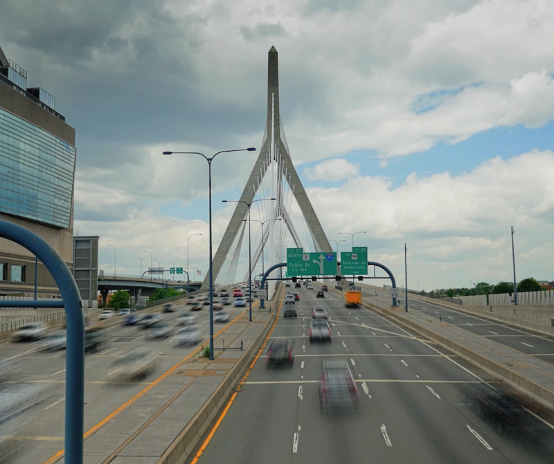 A visual of the Zakim Bridge structure