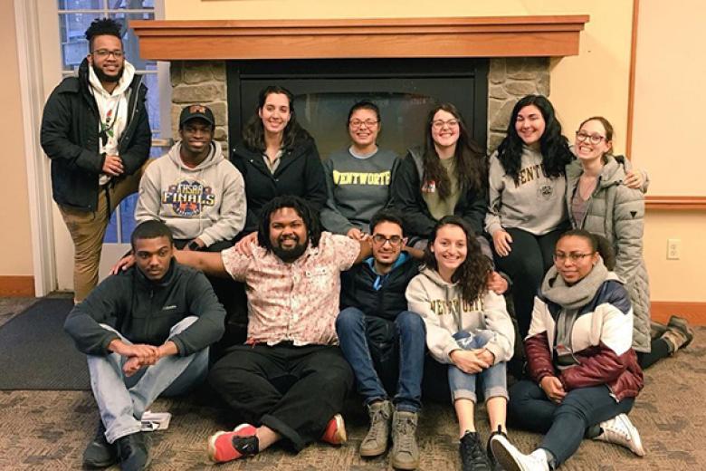 group of students sitting in room