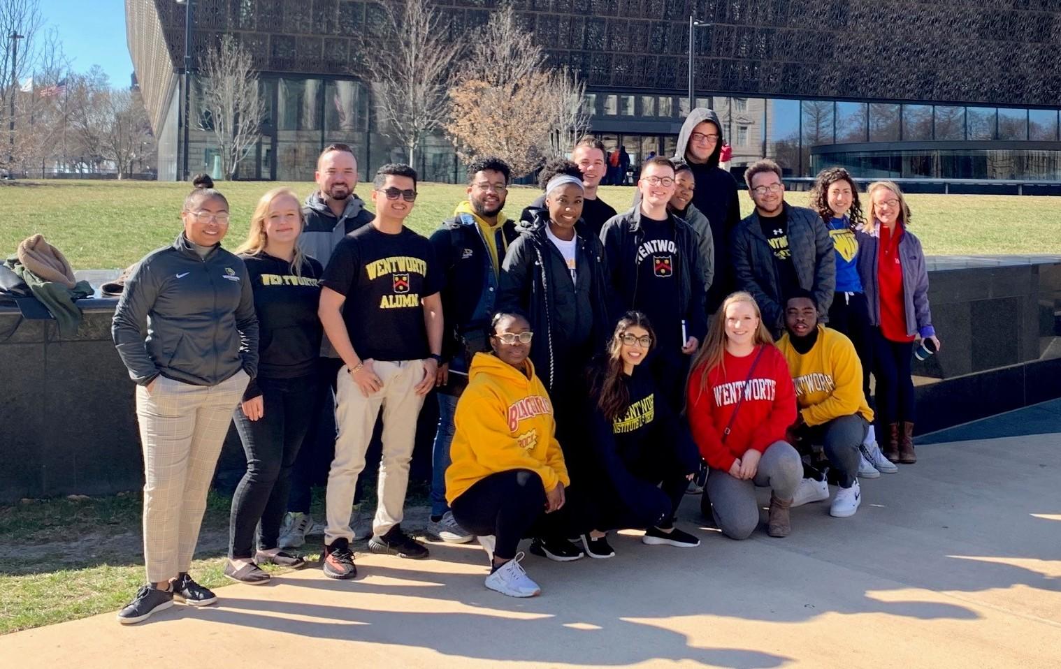 group of people outside in washington d.c.