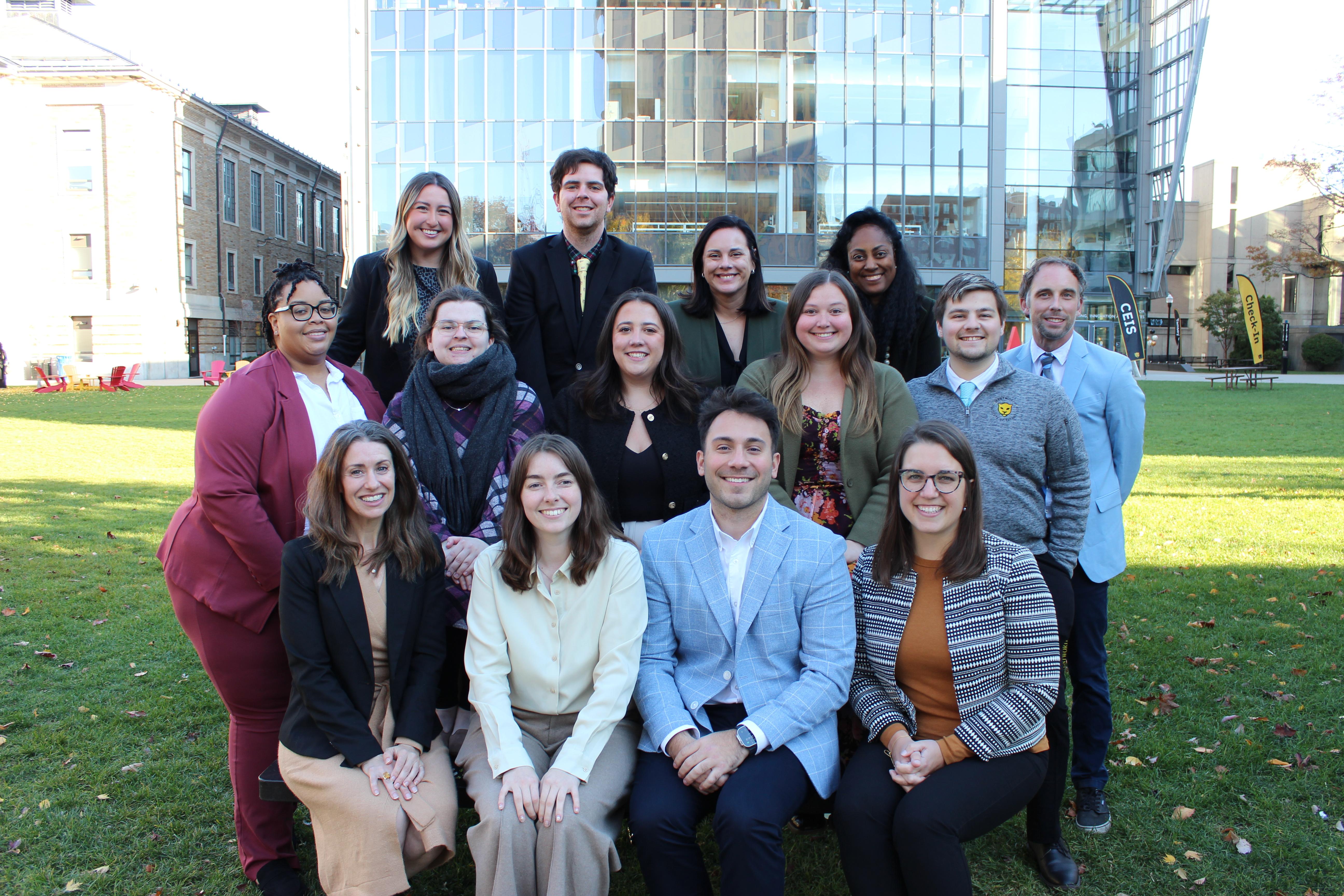 Admissions Team Photo in the quad